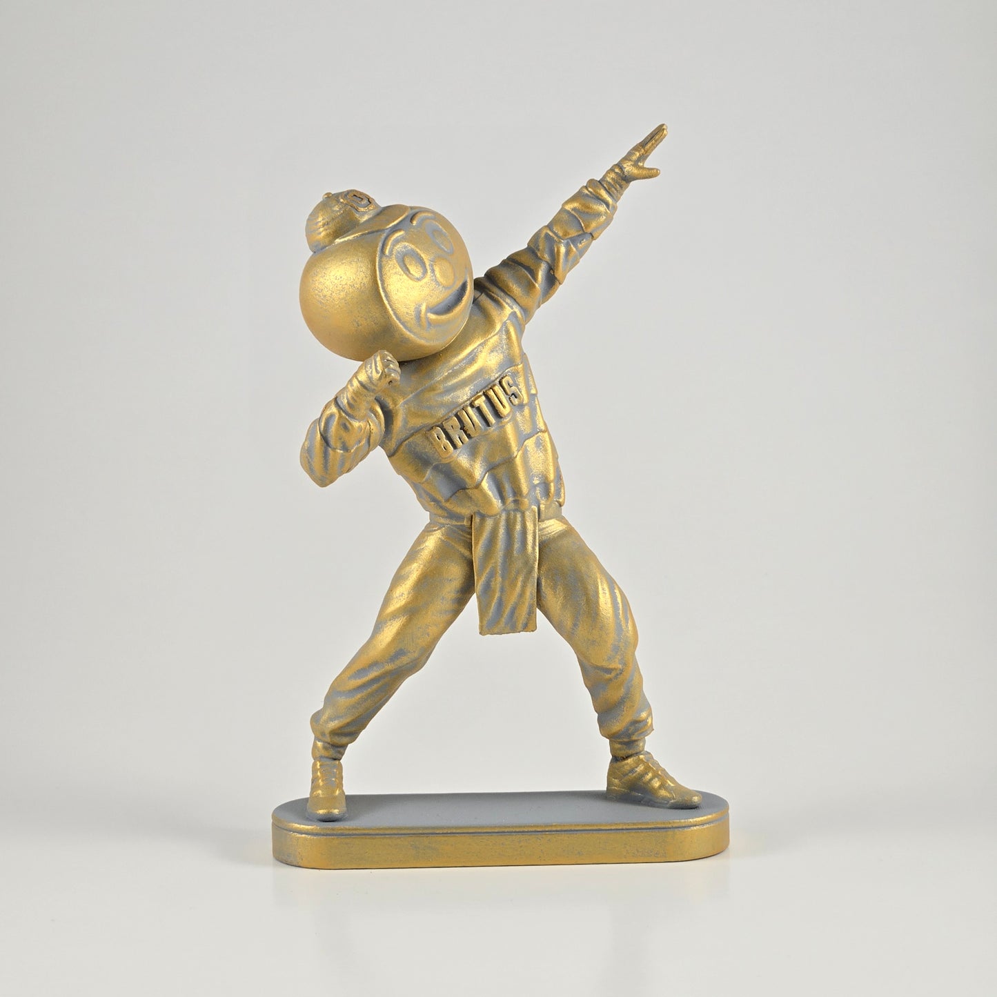 Collectible 6" Golden Brutus the Buckeye Ohio State Mascot Lightning Pose Figurine