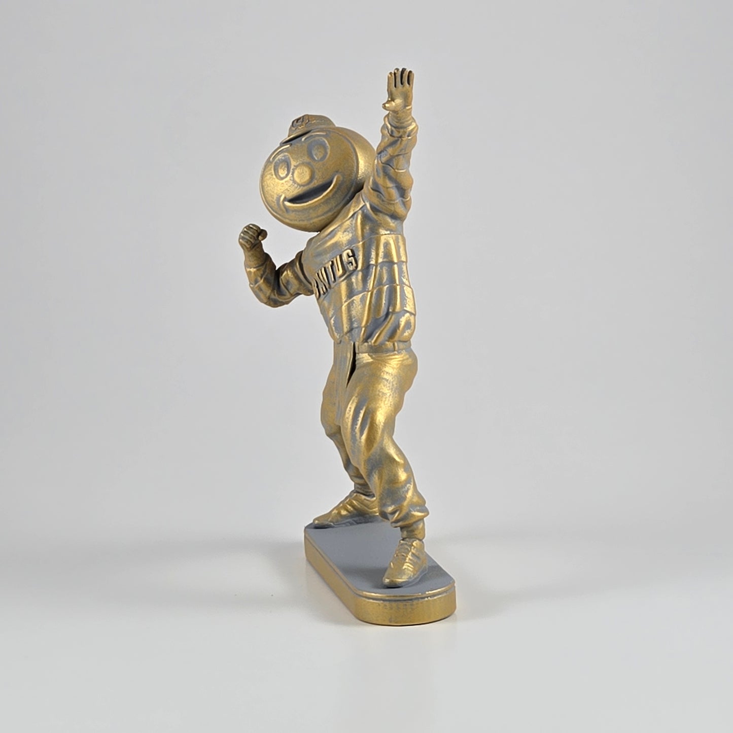 Collectible 6" Golden Brutus the Buckeye Ohio State Mascot Lightning Pose Figurine