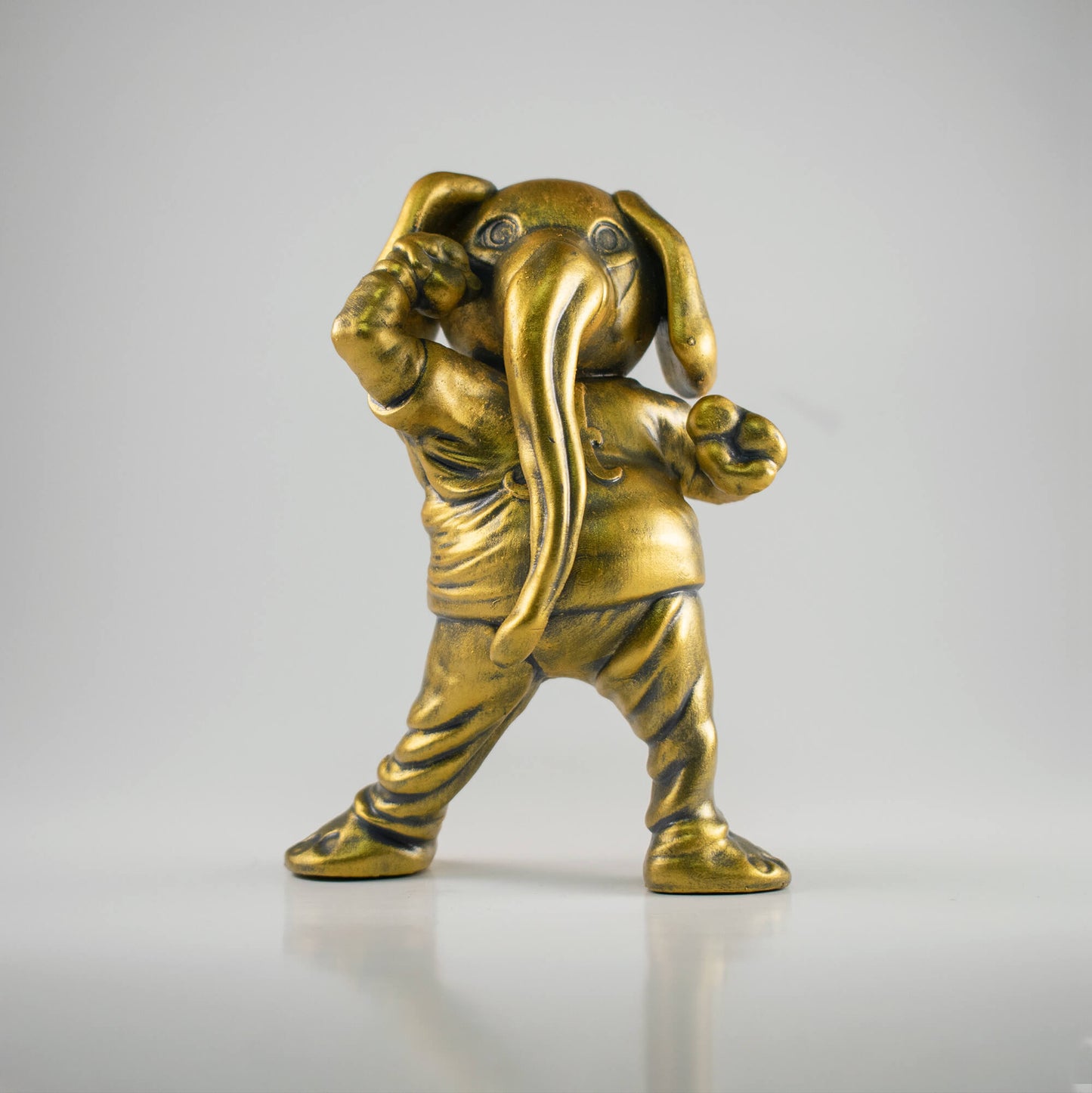 Collectible golden figure of University of Alabama Crimson Tide mascot Big Al