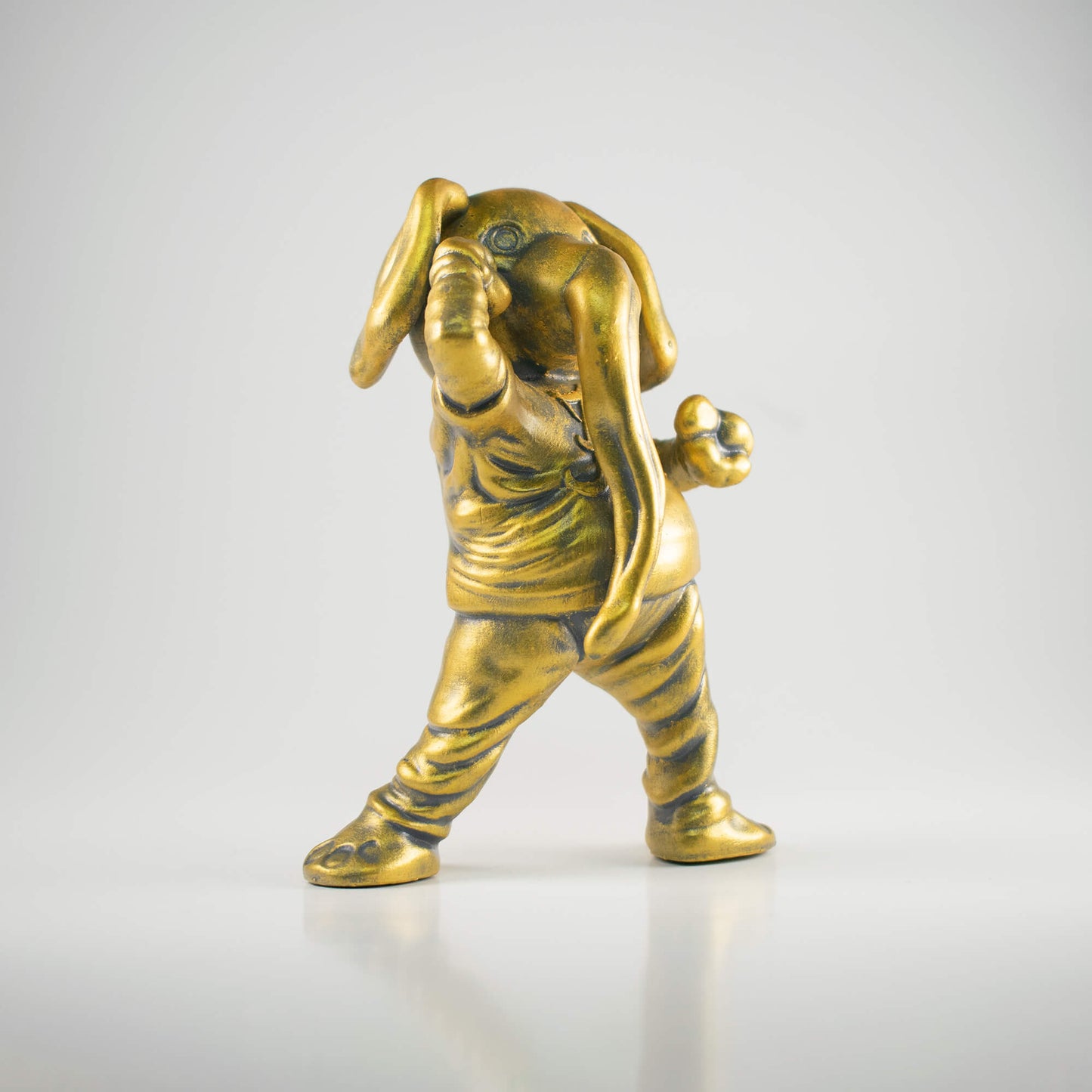 Collectible golden figure of University of Alabama Crimson Tide mascot Big Al