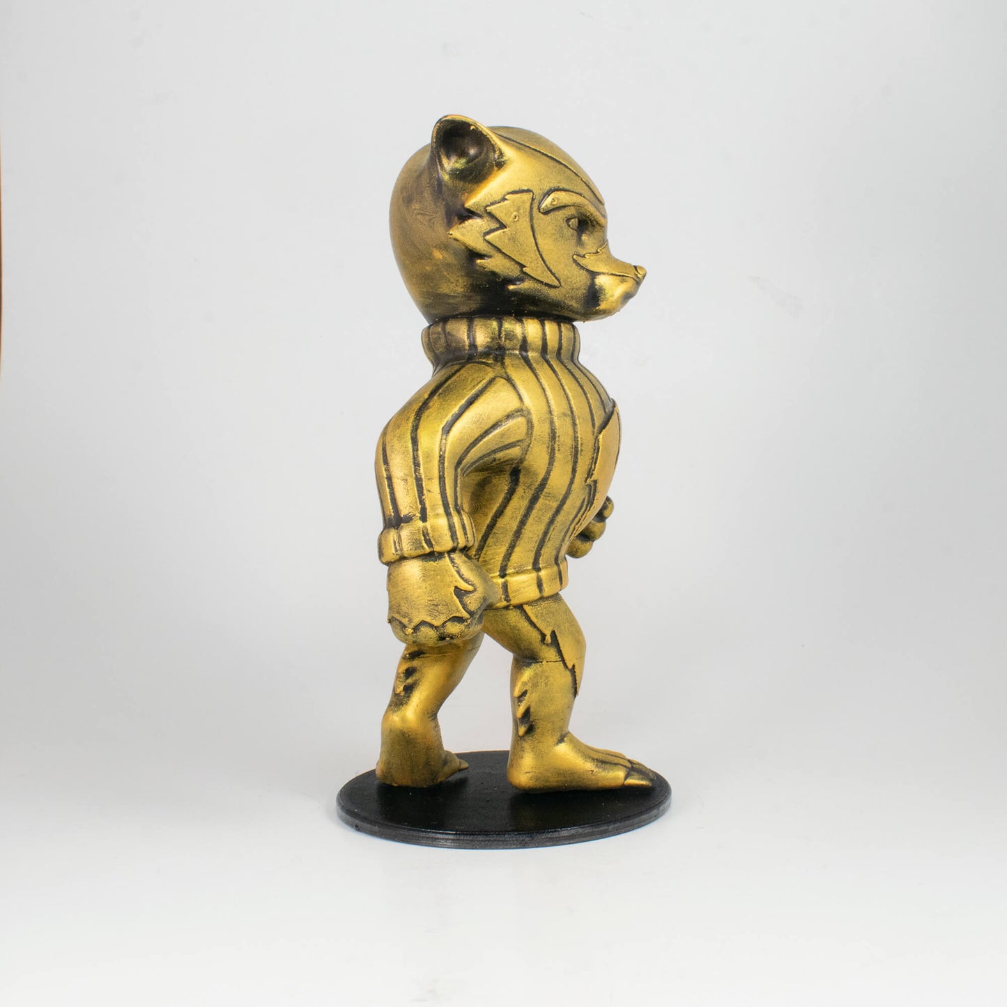 Collectible Bucky Badger University of Wisconsin–Madison Mascot in golden finish