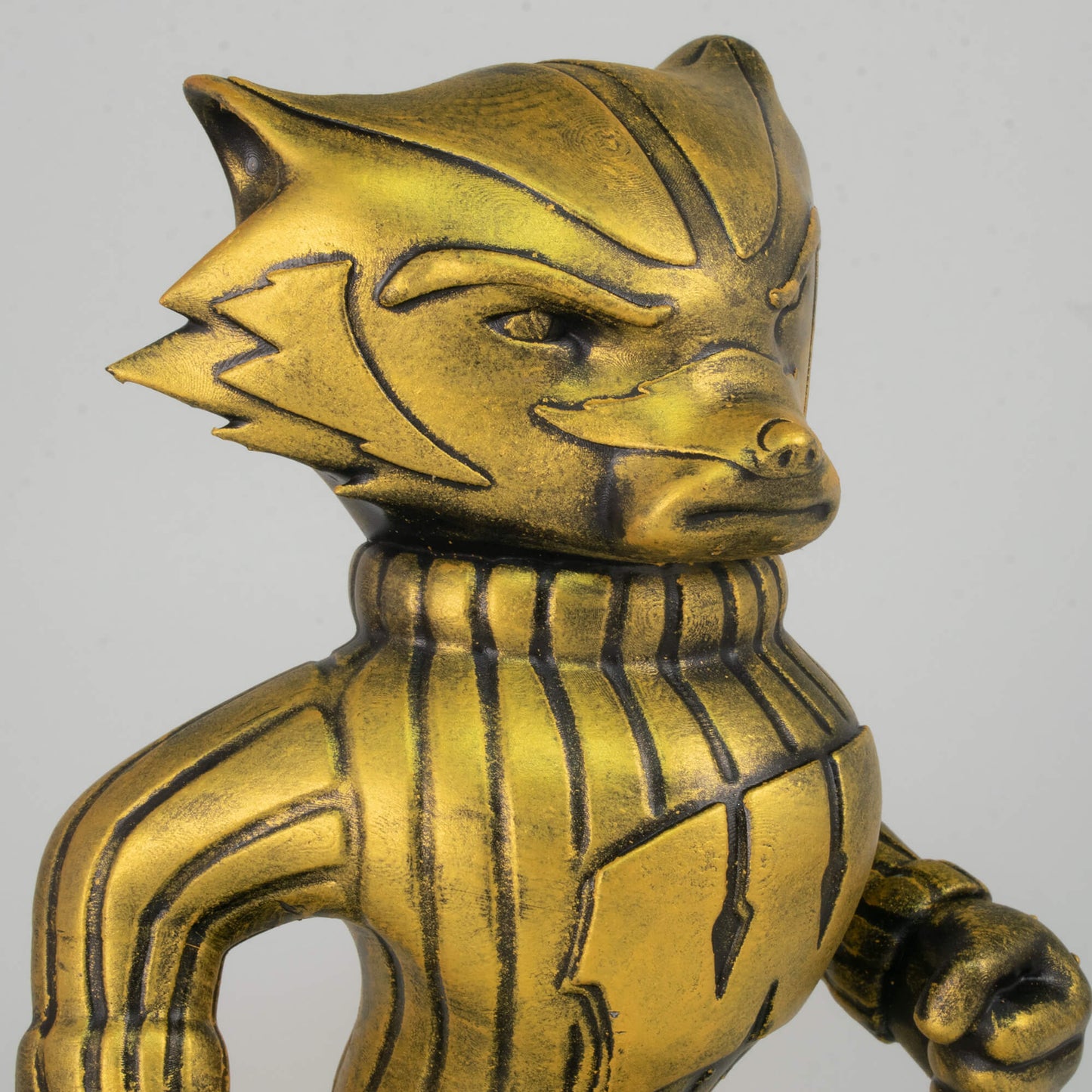 Collectible Bucky Badger University of Wisconsin–Madison Mascot in golden finish