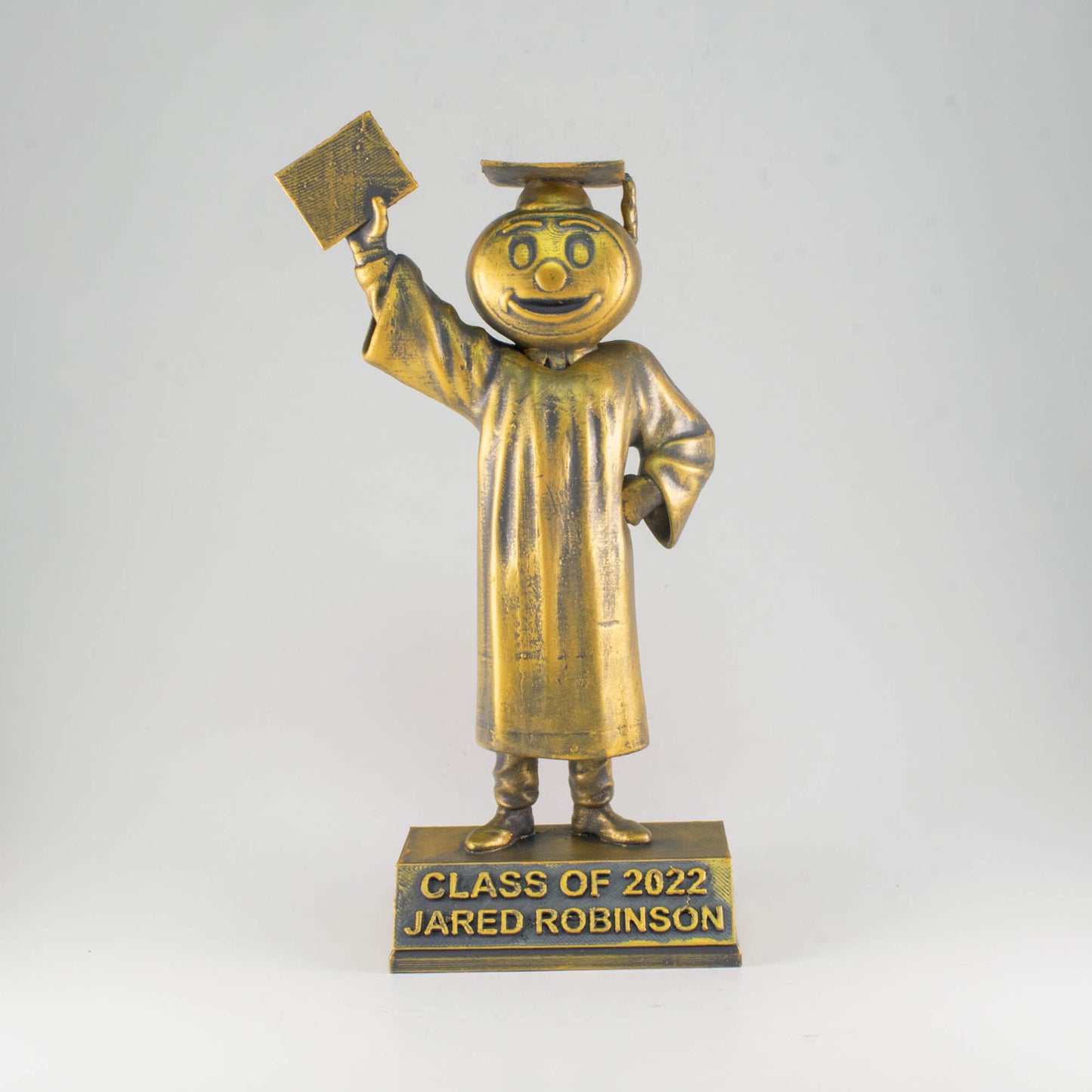 Customizable Brutus Ohio State Buckeyes Graduation 8" tall Figurine