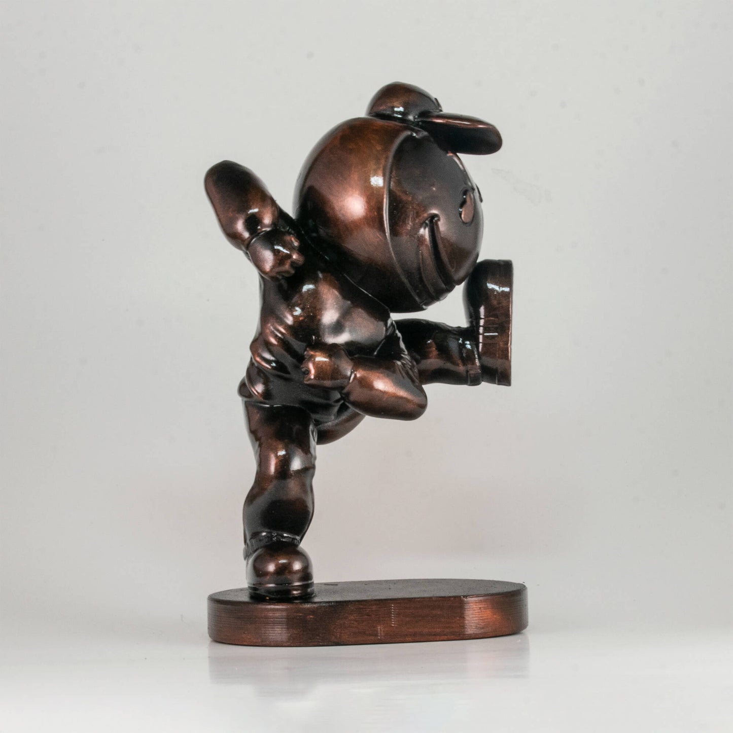Collectible Brutus the Buckeye Vintage style Ohio State University Figurine in bronze finish