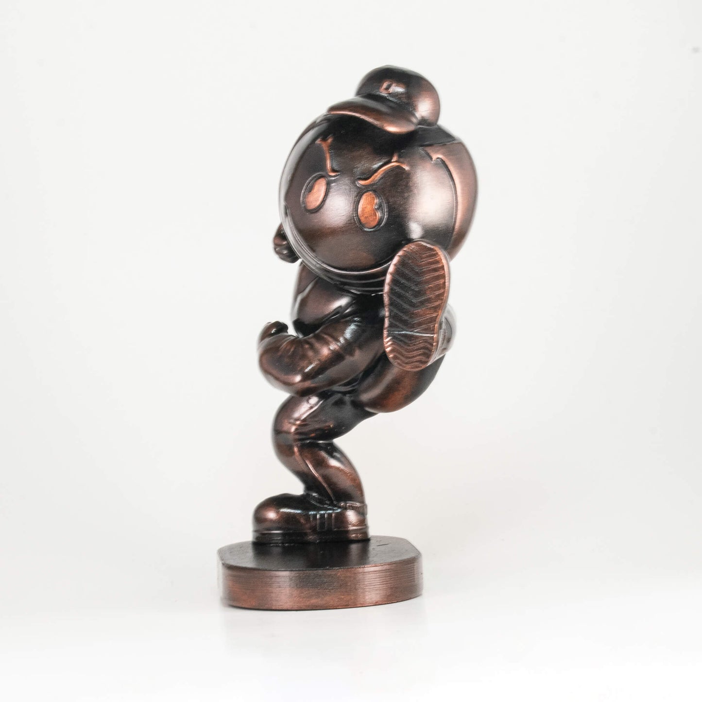 Collectible Brutus the Buckeye Vintage style Ohio State University Figurine in bronze finish
