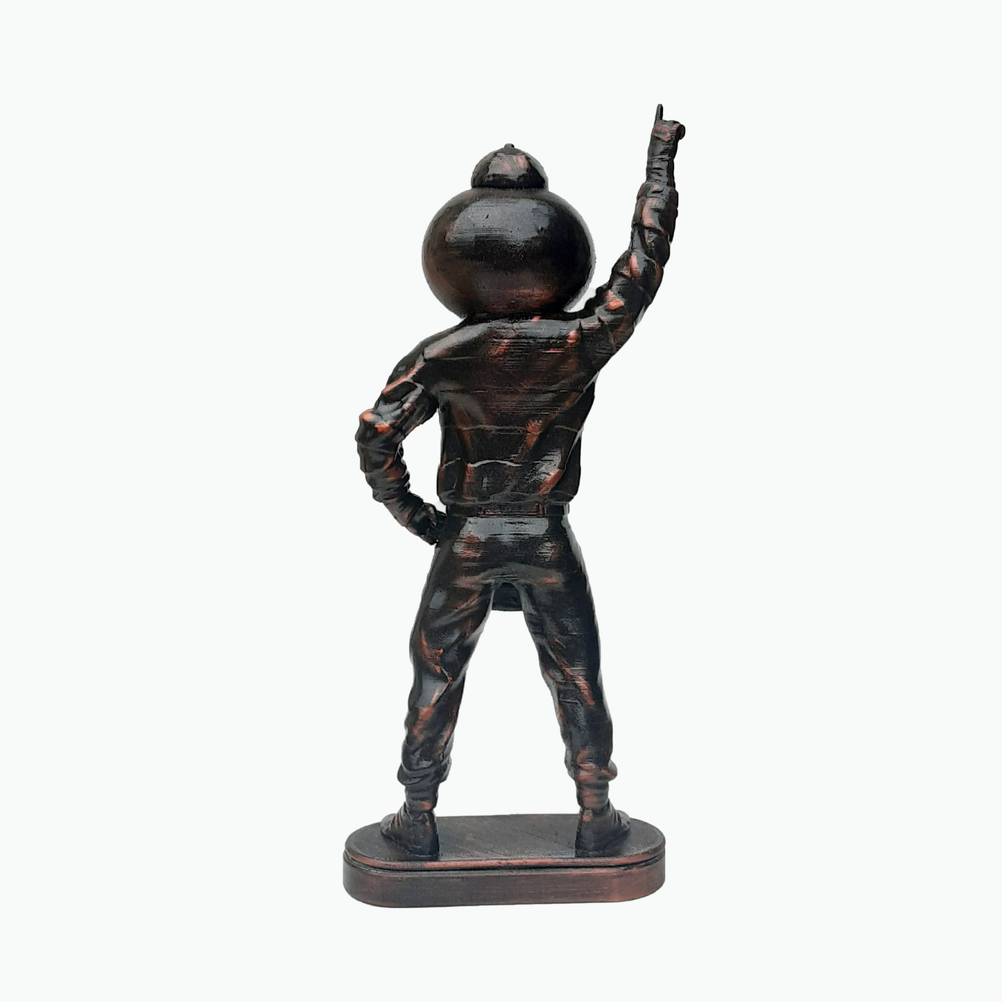 Collectible 10" Brutus the Buckeye Ohio State University Mascot in bronze finish
