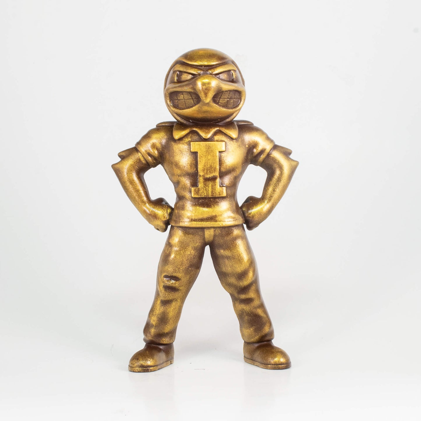 Collectible 6" Golden Herky the Hawk Iowa Hawkeyes Mascot Figurine
