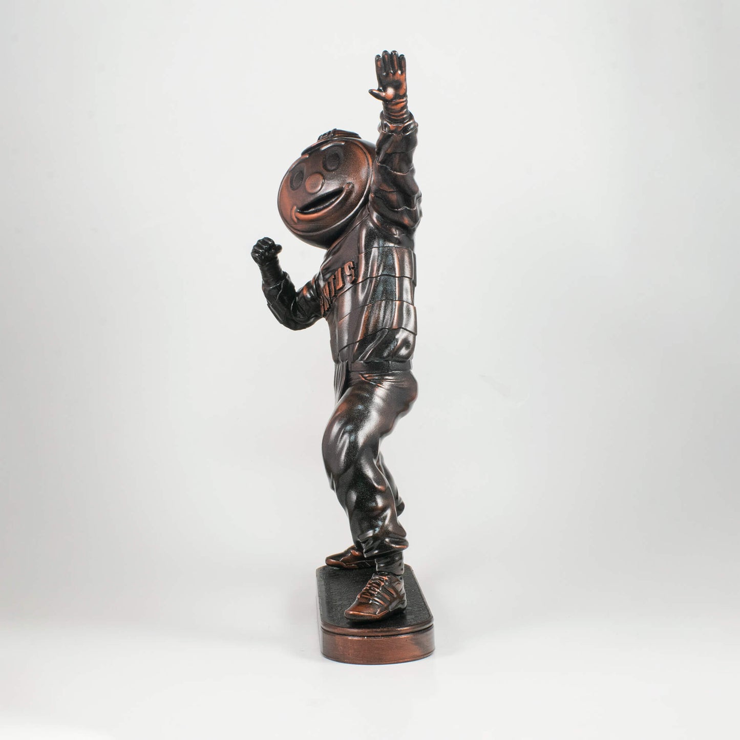 Collectible 10" Brutus the Buckeye lightning Ohio State University Figurine in bronze finish